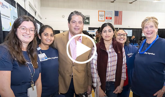 Mark E. Manigan and the RWJBarnabas Health team at dfree’s FinFE$T in Long Branch